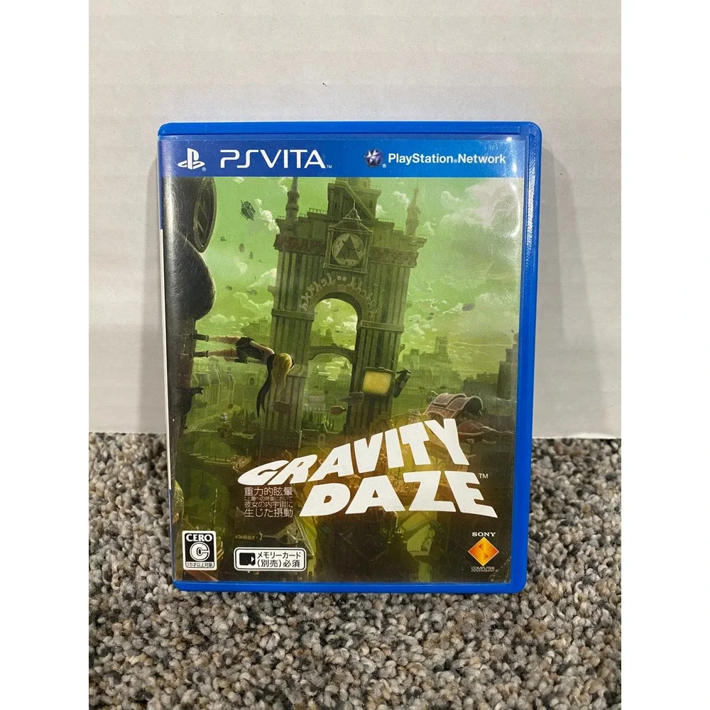 Video Game Gravity Daze PS Vita Sony Blue NTSC-J Excellent